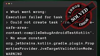 Fixing the Execution Failed for Task Error in React Native