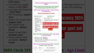 IBPS clerk Notification Out 2024 | 6128+ Post| Gramin Bank Vacancy 2024 #bank #ibps#rrb#shorts#short