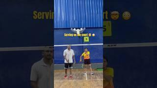 Serve On The Court #viral #shorts#shortsvideo #trendingshorts #youtubeshorts #asmr #badminton