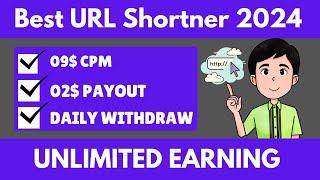 09$ CPM || Highest Paying URL Shortener 2024 || (DAILY PAYMENT) | Link Shortener Earn Money 2024