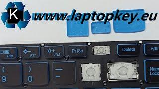 Lenovo Gaming BLUE LAPTOP KEYBOARD KEY REPAIR GUIDE L340 L340-15 L340-17 How to Install Fix keys DIY