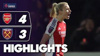 Spectacular 7-Goal Thriller! | Arsenal v West Ham | Barclays Womens Super League 2024-25 Highlights