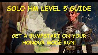 Baldurs Gate 3 - Fastest Leveling Guide to Level 5 - Solo Honour Mode