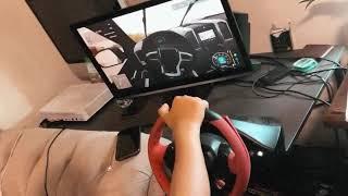 Farming simulator 22 On Ferrari steering wheel and pedals