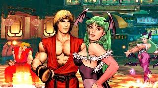 Mugen - Ken Masters vs. Morrigan