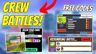 Jailbreak CREW BATTLES Update FREE CODES! (Roblox Jailbreak)