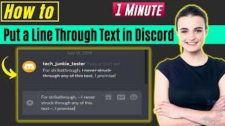 How to put a line through text in discord 2024