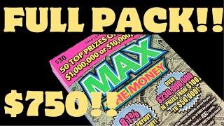 MAX THE MONEY!! PROFIT!! $750 FULL BOOK!! MEMBER APPRECIATION! OHIO LOTTERY SCRATCH OFFS!!