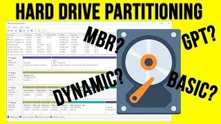 Hard Drive Partitioning - MBR vs. GPT and Basic vs. Dynamic Disks