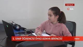 5. Sınıf öğrencisi Öykü dünya birincisi oldu