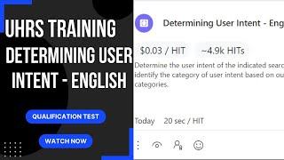 UHRS Training: Determining User Intent - English