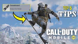 Top 5 Tips & Tricks | Call of Duty: mobile | Snowboard | HD