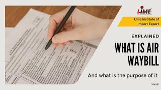 What is Air Waybill and What is the purpose of Air Waybill | Informative video for Exporters