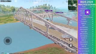 BGIS 2024 Practice Scrims Game 3/6 on Sanhok! #OpenSeries10 #BGIS2024 #bgmilive "