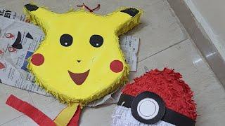 DIY pokemon pinata| How to Make a Pinata #pokemonpinata #pinata #pinataforbirthday #HowtoMakeaPinata