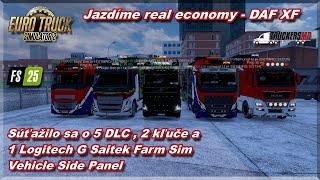 Euro truck simulator 2 - Jazdíme real economy - DAF XF - Deň 43 +Frosty Winter v10 (ETS2 1.53)