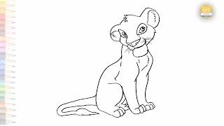 Lion King Baby Simba drawing easy | Cartoon sketches | How to draw A Simba step by step #artjanag