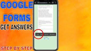  How To Get Answers For Online Test Google Forms In Mobile 