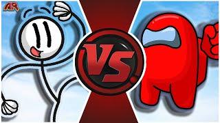 HENRY STICKMIN vs AMONG US | CARTOON FIGHT CLUB