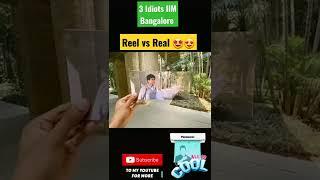 3 idiots IIM Bangalore Reel vs Real  -Aamir Khan - Sharman Joshi - Madhavan #shorts #shortsfeed