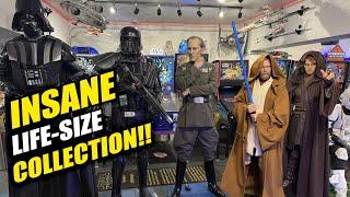 The MOST INSANE Star Wars LIFE SIZE STATUE COLLECTION TOUR!