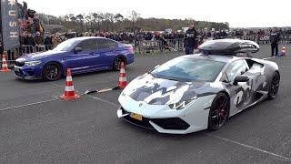 BMW M5 F90 vs 900HP Lamborghini Huracan