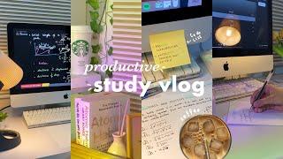 PRODUCTIVE STUDY VLOG  notes taking, lots of caffeine, going out + more