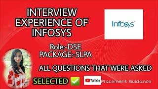 Infosys Interview Experience | DSE Role |5lpa | Selected |Part 1 |Must Watch