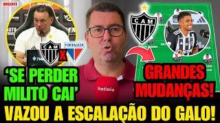  ITATIAIA CONFIRMA! VAZOU A ESCALAÇÃO DO ATLÉTICO QUE DESFALCADO ENFRENTA FORTALEZA NA ARENA MRV!