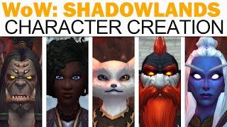 World of WarCraft: Shadowlands Full Character Creation (All Races & Customization Options!)