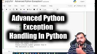 Advanced Python- Exception Handling Detailed Explanation In Python
