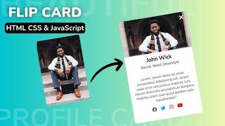 Flip Card using HTML CSS & JavaScript