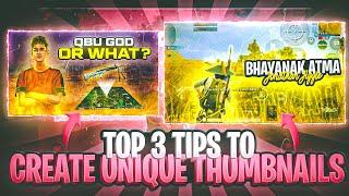 You Can Use This 3 Tips  to Create Unique Thumbnails | Pubg Thumbnail | Pubg Montage Thumbnail