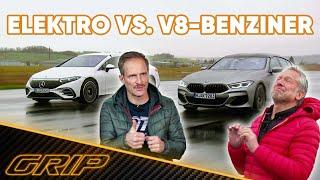 500 PS Luxuslimo Duell  M850i xDrive Gran Coupé vs. EQS 580 4MATIC | GRIP