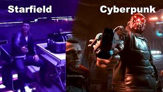 Starfield vs Cyberpunk - Cutscene Comparison