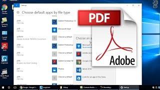 How to Make Adobe Reader Default PDF Viewer in Windows 10