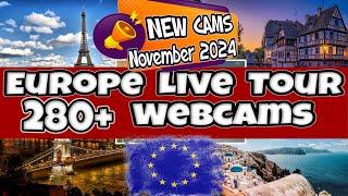 🟦🟦⭐Europe280+Live Webcams City Virtual TourParis/BerlinBarcelona/London/Rome/Istanbul