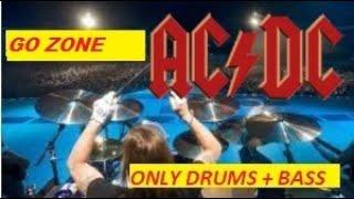 AC/DC - Go Zone - Guitar Backing Track - Drums + Bass