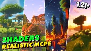 MANTAPZ | TOP 3 SHADERS MCPE 1.21 & 1.20+ REALISTIC TERBAIK | NewB Shaders #rtx #shaders #minecraft