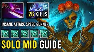 New Epic Mid Carry Build Muerta Crazy Attack Speed Gunslinger with Silver Edge + Moon Shard Dota 2