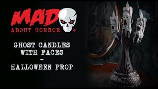 Ghost Candles With faces - Halloween Prop