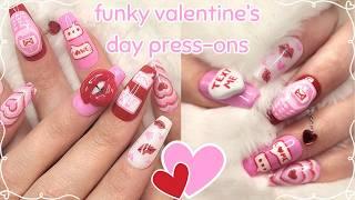 Creating Valentine's Day Press Ons with Hand Sculpted 3D Charms!