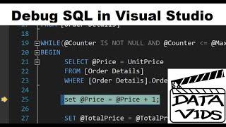 Debug Stored Procedures in Visual Studio