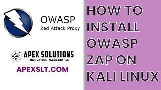 How to install OWASP ZAP on Kali Linux Purple in 2024: An easy step by step guide in under 5mins.