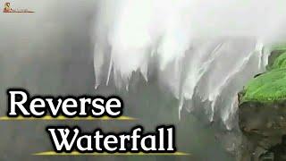 Amazing reverse waterfall Maharashtra, malshej ghat, anjaneri, sandhan valley, naneghat | shock wave