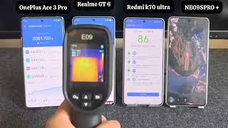 Redmi k70 Ultra vs Realme GT 6, OnePlus Ace 3 Pro,IQOO Neo 9S Pro plus Comparison!