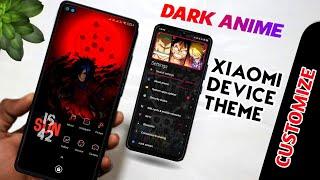 Dark Anime MIUI Theme setup Customize. #miui12 #xiaomi