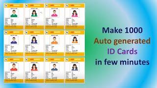 How to design ID Card in Microsoft Word by using Mail Merge?