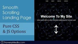 Landing Page With Smooth Scroll - 3 Options