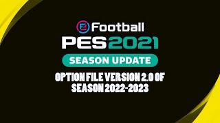 PES 2021 | Full Option File Patch Update 2023 Season PS4 PS5 | DOWNLOAD